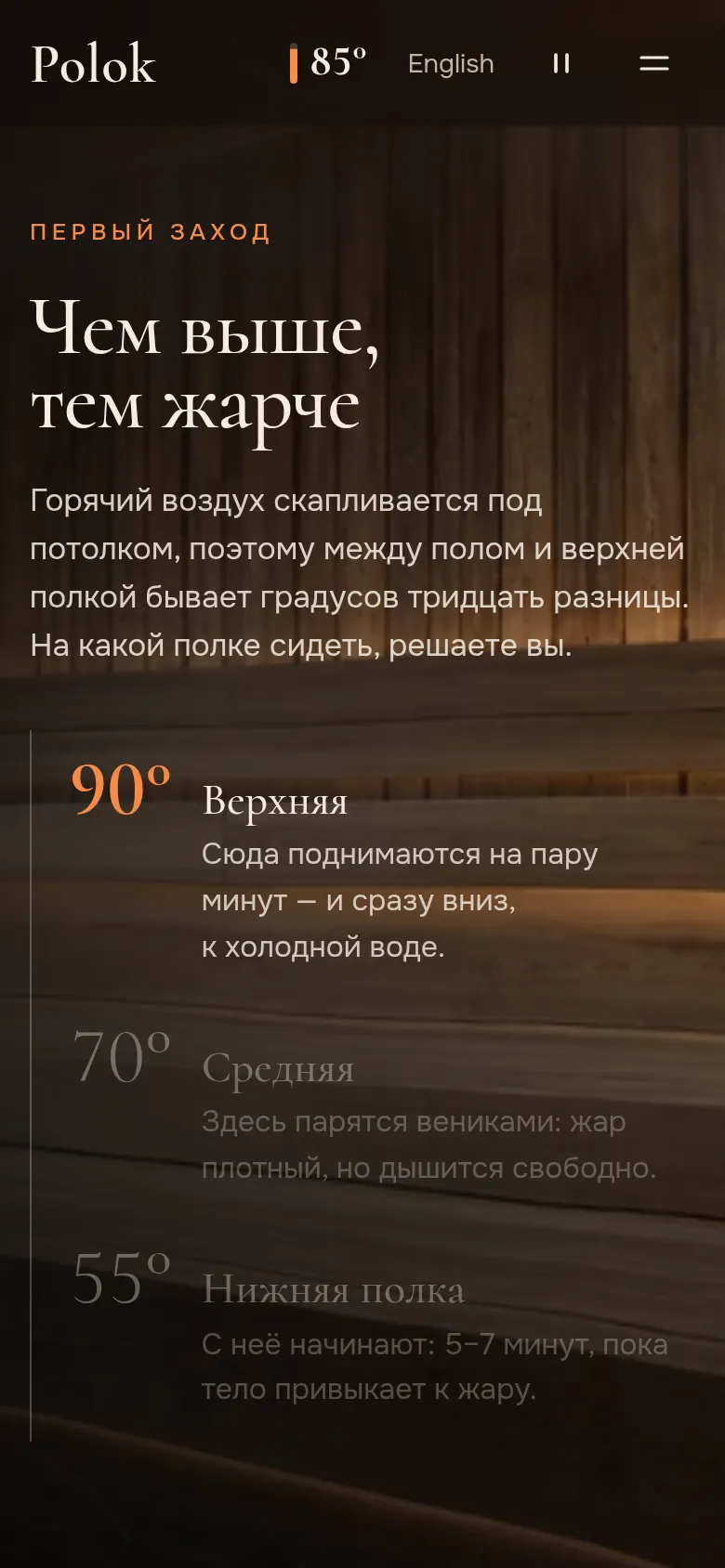 Polok на телефоне, дальше по странице, кадр 1